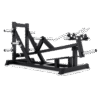 Machine T-Bar Row Debout professionnelle A617 noir salle de sport