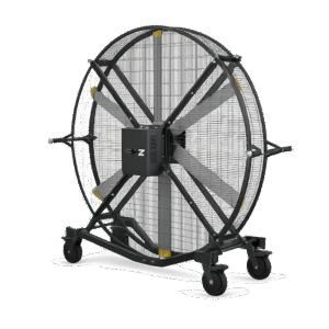 Ventilateur industriel roulant FS300P noir salle de sport professionnel
