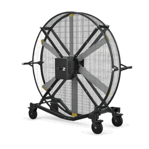 Ventilateur industriel roulant FS300P noir salle de sport professionnel