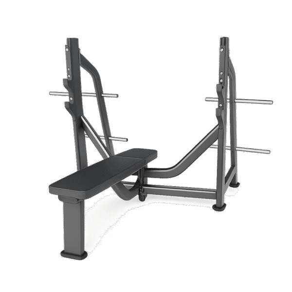 Banc-Olympique-Plat-E7043 Banc olympique plat professionnel E7043 noir salle de sport