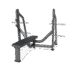 Banc olympique plat professionnel E7043 noir salle de sport