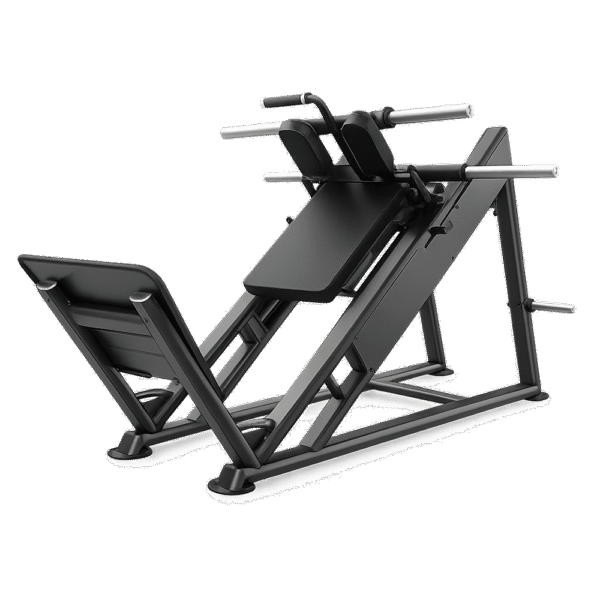 Hack-Squat-U2057S Machine Hack Squat professionnelle U2057S noir salle de sport