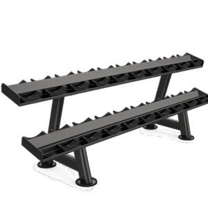 Rack &agrave; halt&egrave;res 2 niveaux U2077 professionnel noir salle de sport