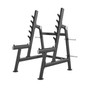 Rack &agrave; squat professionnel U2050 noir salle de sport