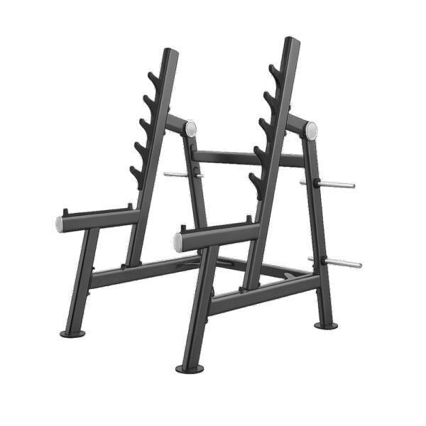 Rack-à-Squat-Professionnel-U2050 Rack à squat professionnel U2050 noir salle de sport