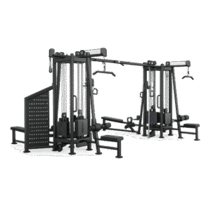 Station-Poulies-8-Postes-Professionnelle-–-U2066PF EVOST III station poulies 8 postes U2066PF noir salle de sport professionnelle