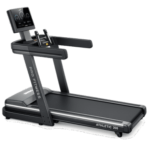 tapis de course motorisé athletic 200 fitness bluetooth inclinable profitness