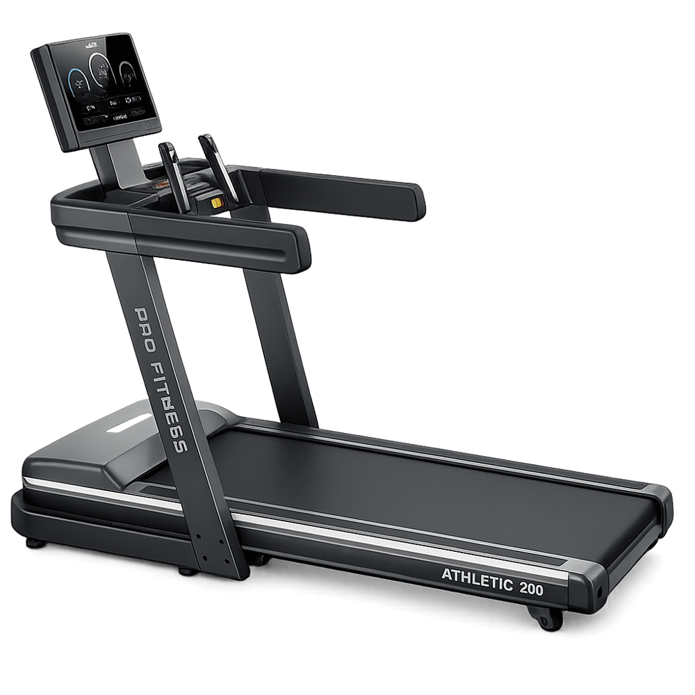 tapis de course motoris&eacute; athletic 200 fitness bluetooth inclinable profitness