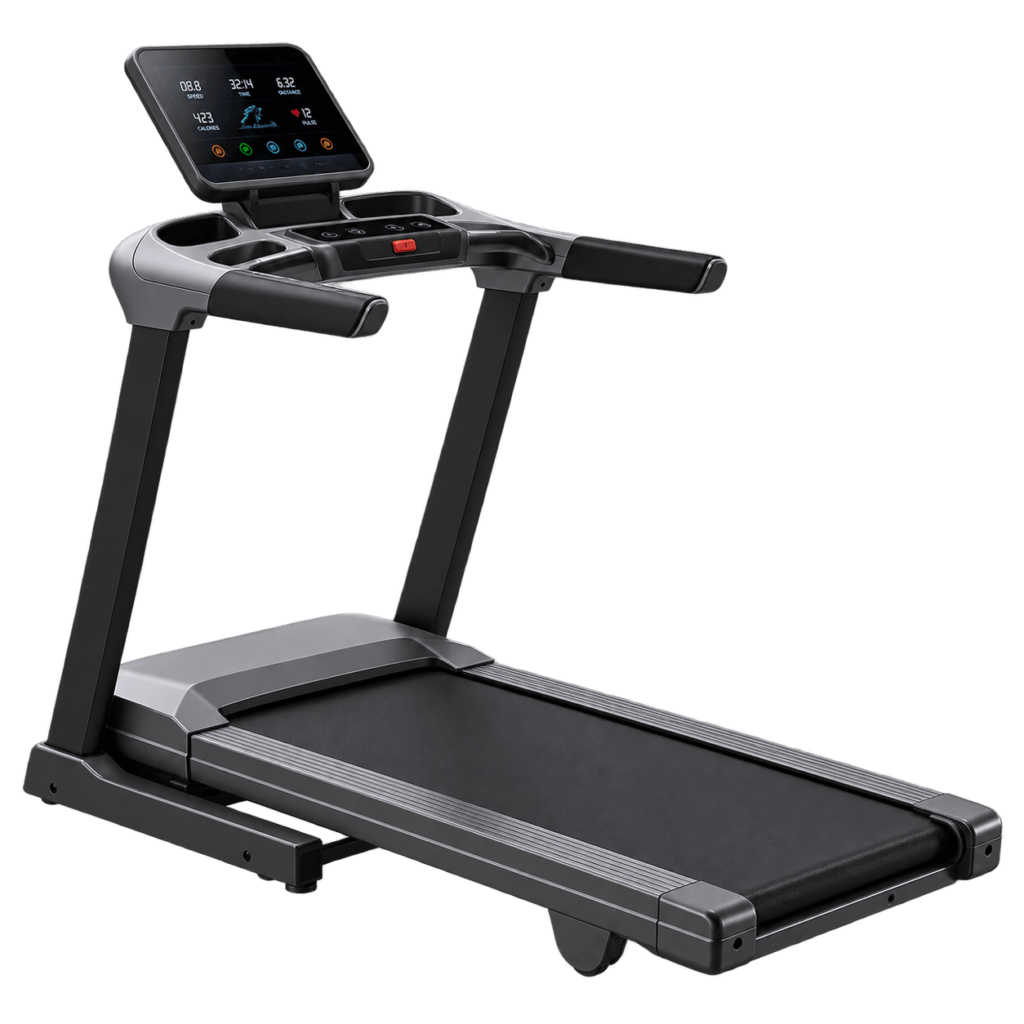 Tapis de course motorisé Cairo 3 HP 18 kmh avec inclinaison 15 % et Bluetooth FitShow